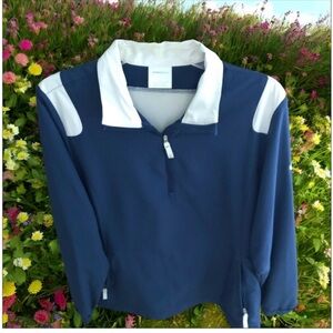 NIKE Women’s Wind Shirt-Navy & White size large